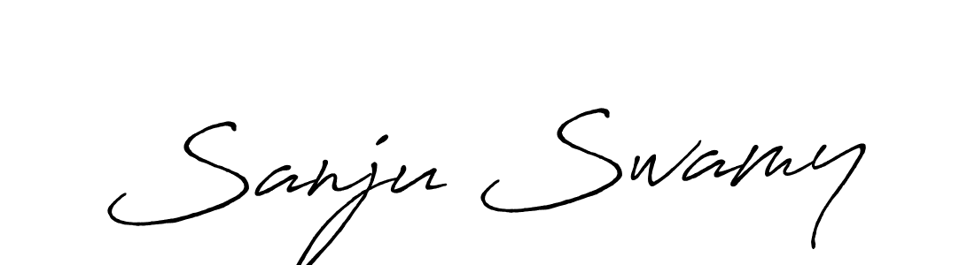 It looks lik you need a new signature style for name Sanju Swamy. Design unique handwritten (Antro_Vectra_Bolder) signature with our free signature maker in just a few clicks. Sanju Swamy signature style 7 images and pictures png