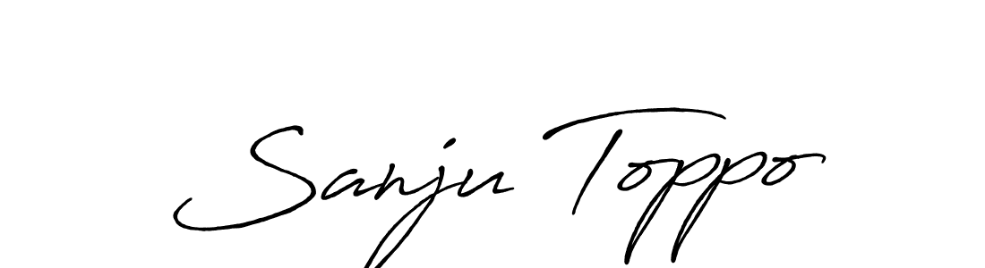 Antro_Vectra_Bolder is a professional signature style that is perfect for those who want to add a touch of class to their signature. It is also a great choice for those who want to make their signature more unique. Get Sanju Toppo name to fancy signature for free. Sanju Toppo signature style 7 images and pictures png