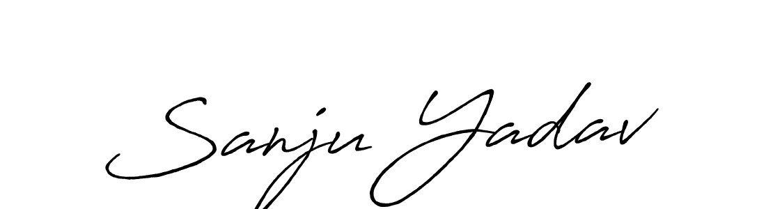 The best way (Antro_Vectra_Bolder) to make a short signature is to pick only two or three words in your name. The name Sanju Yadav include a total of six letters. For converting this name. Sanju Yadav signature style 7 images and pictures png