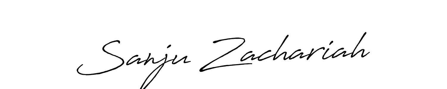 It looks lik you need a new signature style for name Sanju Zachariah. Design unique handwritten (Antro_Vectra_Bolder) signature with our free signature maker in just a few clicks. Sanju Zachariah signature style 7 images and pictures png