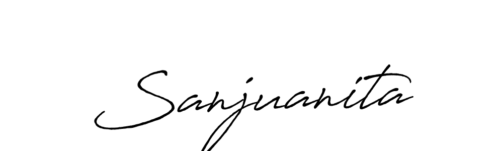 Best and Professional Signature Style for Sanjuanita. Antro_Vectra_Bolder Best Signature Style Collection. Sanjuanita signature style 7 images and pictures png