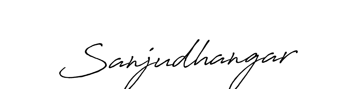 How to make Sanjudhangar name signature. Use Antro_Vectra_Bolder style for creating short signs online. This is the latest handwritten sign. Sanjudhangar signature style 7 images and pictures png