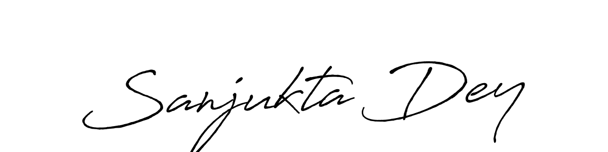 How to make Sanjukta Dey signature? Antro_Vectra_Bolder is a professional autograph style. Create handwritten signature for Sanjukta Dey name. Sanjukta Dey signature style 7 images and pictures png