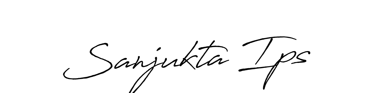 You should practise on your own different ways (Antro_Vectra_Bolder) to write your name (Sanjukta Ips) in signature. don't let someone else do it for you. Sanjukta Ips signature style 7 images and pictures png