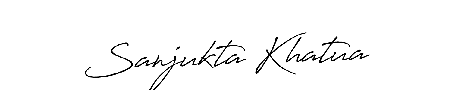 Create a beautiful signature design for name Sanjukta Khatua. With this signature (Antro_Vectra_Bolder) fonts, you can make a handwritten signature for free. Sanjukta Khatua signature style 7 images and pictures png