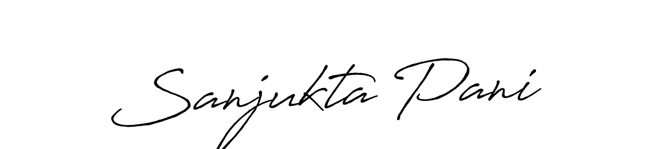 if you are searching for the best signature style for your name Sanjukta Pani. so please give up your signature search. here we have designed multiple signature styles  using Antro_Vectra_Bolder. Sanjukta Pani signature style 7 images and pictures png