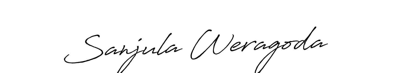 Sanjula Weragoda stylish signature style. Best Handwritten Sign (Antro_Vectra_Bolder) for my name. Handwritten Signature Collection Ideas for my name Sanjula Weragoda. Sanjula Weragoda signature style 7 images and pictures png