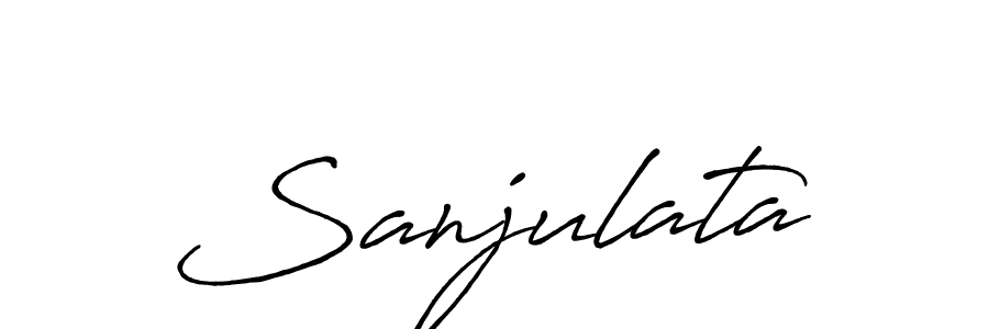 How to Draw Sanjulata signature style? Antro_Vectra_Bolder is a latest design signature styles for name Sanjulata. Sanjulata signature style 7 images and pictures png