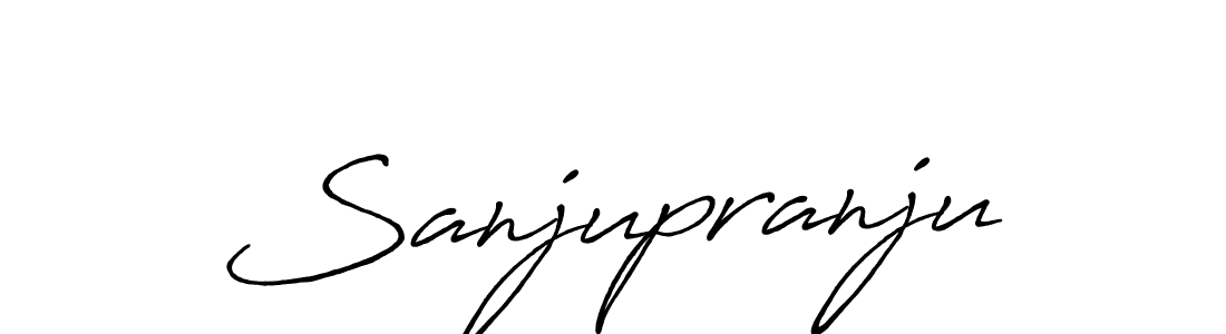 Also You can easily find your signature by using the search form. We will create Sanjupranju name handwritten signature images for you free of cost using Antro_Vectra_Bolder sign style. Sanjupranju signature style 7 images and pictures png