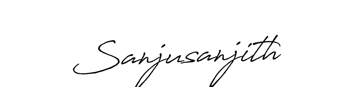 It looks lik you need a new signature style for name Sanjusanjith. Design unique handwritten (Antro_Vectra_Bolder) signature with our free signature maker in just a few clicks. Sanjusanjith signature style 7 images and pictures png