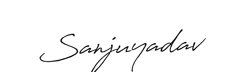 Once you've used our free online signature maker to create your best signature Antro_Vectra_Bolder style, it's time to enjoy all of the benefits that Sanjuyadav name signing documents. Sanjuyadav signature style 7 images and pictures png