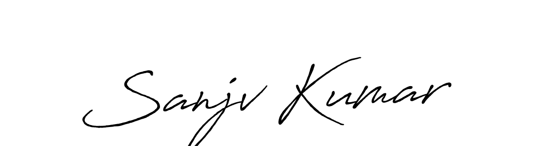 The best way (Antro_Vectra_Bolder) to make a short signature is to pick only two or three words in your name. The name Sanjv Kumar include a total of six letters. For converting this name. Sanjv Kumar signature style 7 images and pictures png