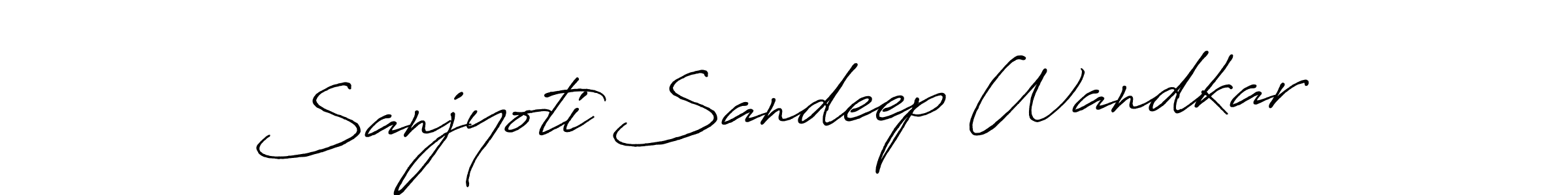 Also You can easily find your signature by using the search form. We will create Sanjyoti Sandeep Wandkar name handwritten signature images for you free of cost using Antro_Vectra_Bolder sign style. Sanjyoti Sandeep Wandkar signature style 7 images and pictures png