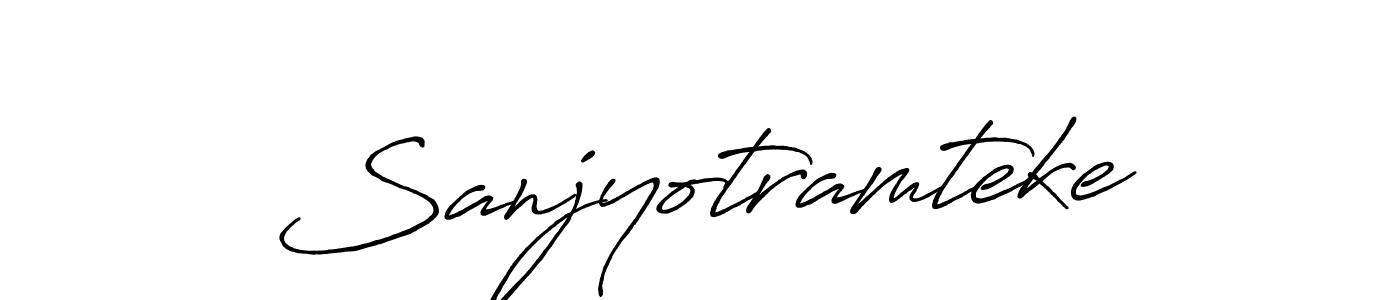 Once you've used our free online signature maker to create your best signature Antro_Vectra_Bolder style, it's time to enjoy all of the benefits that Sanjyotramteke name signing documents. Sanjyotramteke signature style 7 images and pictures png