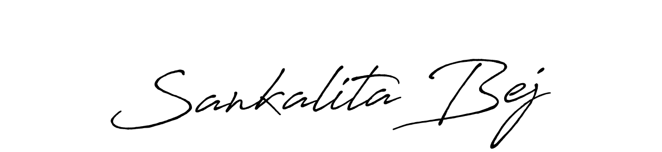 Sankalita Bej stylish signature style. Best Handwritten Sign (Antro_Vectra_Bolder) for my name. Handwritten Signature Collection Ideas for my name Sankalita Bej. Sankalita Bej signature style 7 images and pictures png