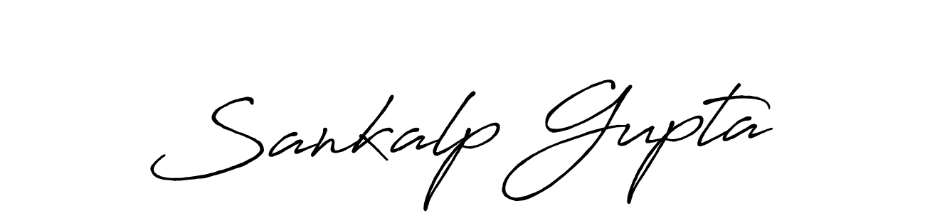 Design your own signature with our free online signature maker. With this signature software, you can create a handwritten (Antro_Vectra_Bolder) signature for name Sankalp Gupta. Sankalp Gupta signature style 7 images and pictures png