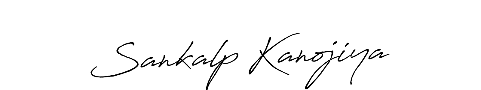 Sankalp Kanojiya stylish signature style. Best Handwritten Sign (Antro_Vectra_Bolder) for my name. Handwritten Signature Collection Ideas for my name Sankalp Kanojiya. Sankalp Kanojiya signature style 7 images and pictures png