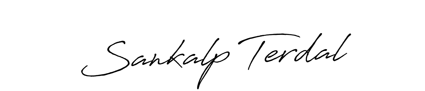 Use a signature maker to create a handwritten signature online. With this signature software, you can design (Antro_Vectra_Bolder) your own signature for name Sankalp Terdal. Sankalp Terdal signature style 7 images and pictures png