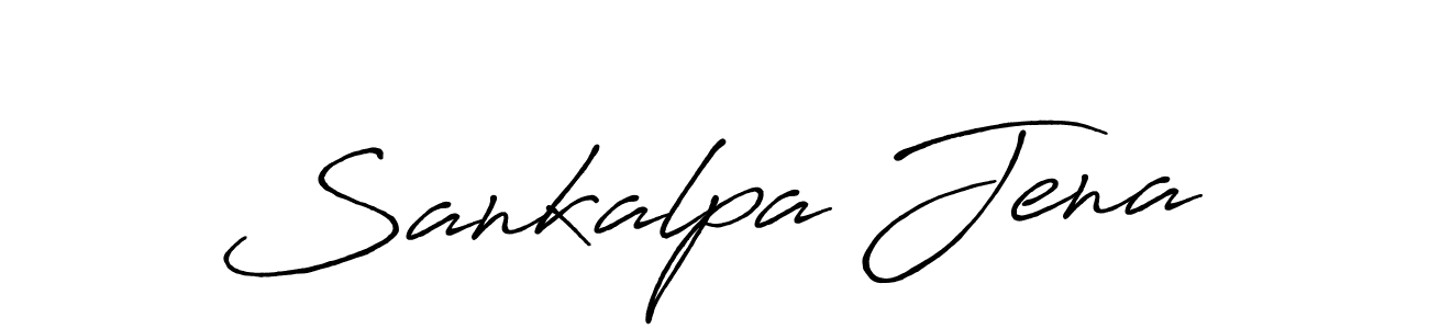 Create a beautiful signature design for name Sankalpa Jena. With this signature (Antro_Vectra_Bolder) fonts, you can make a handwritten signature for free. Sankalpa Jena signature style 7 images and pictures png