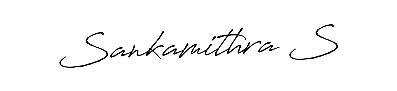 Design your own signature with our free online signature maker. With this signature software, you can create a handwritten (Antro_Vectra_Bolder) signature for name Sankamithra S. Sankamithra S signature style 7 images and pictures png