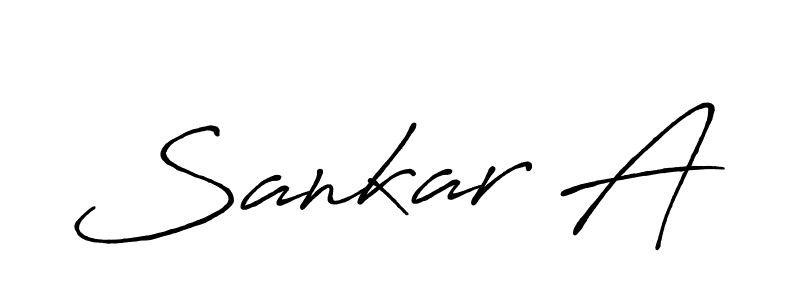 How to make Sankar A signature? Antro_Vectra_Bolder is a professional autograph style. Create handwritten signature for Sankar A name. Sankar A signature style 7 images and pictures png