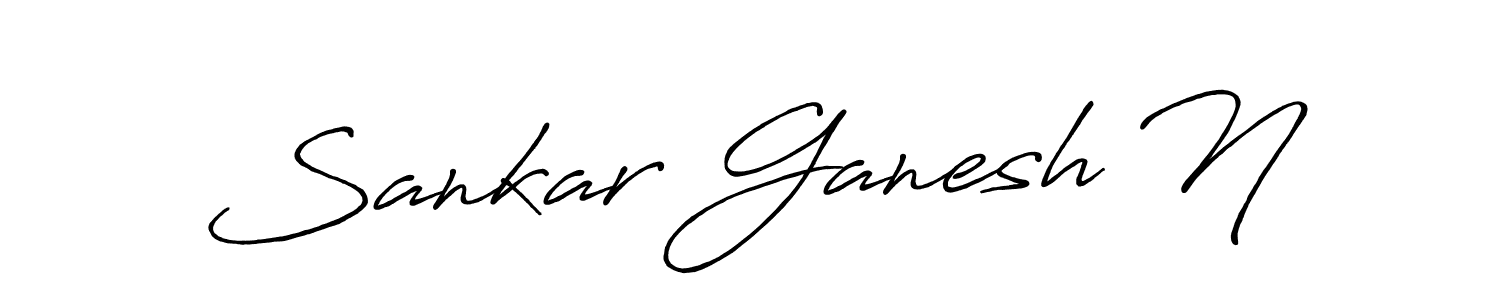 How to make Sankar Ganesh N signature? Antro_Vectra_Bolder is a professional autograph style. Create handwritten signature for Sankar Ganesh N name. Sankar Ganesh N signature style 7 images and pictures png