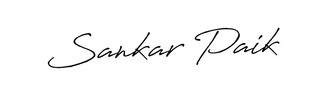 Make a beautiful signature design for name Sankar Paik. With this signature (Antro_Vectra_Bolder) style, you can create a handwritten signature for free. Sankar Paik signature style 7 images and pictures png