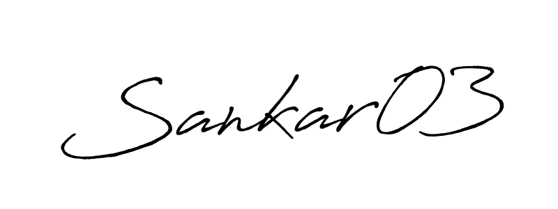 Sankar03 stylish signature style. Best Handwritten Sign (Antro_Vectra_Bolder) for my name. Handwritten Signature Collection Ideas for my name Sankar03. Sankar03 signature style 7 images and pictures png