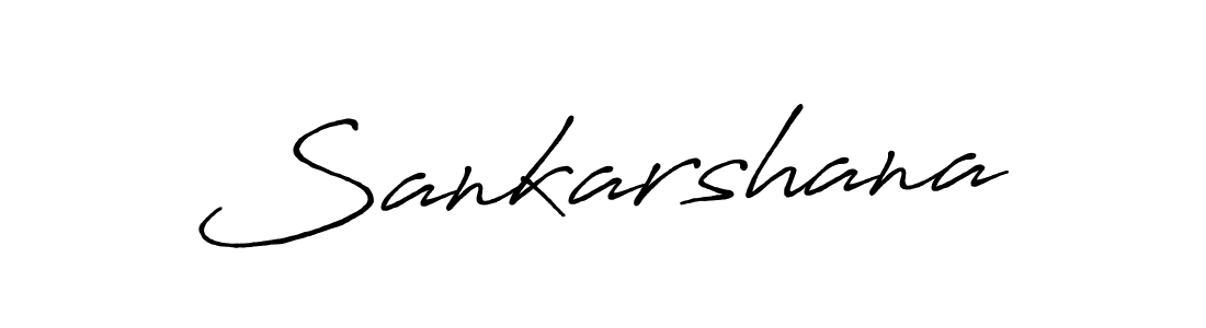 Use a signature maker to create a handwritten signature online. With this signature software, you can design (Antro_Vectra_Bolder) your own signature for name Sankarshana. Sankarshana signature style 7 images and pictures png