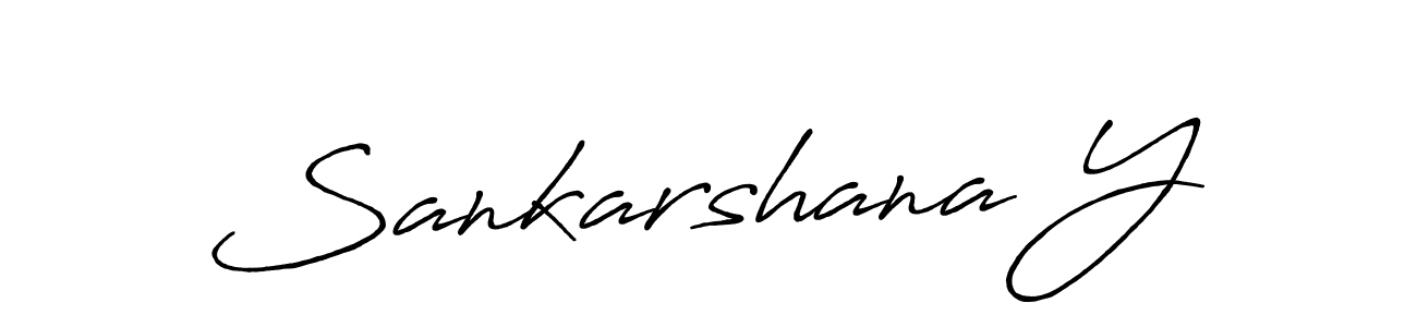 Make a beautiful signature design for name Sankarshana Y. With this signature (Antro_Vectra_Bolder) style, you can create a handwritten signature for free. Sankarshana Y signature style 7 images and pictures png