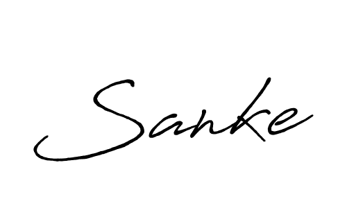 Create a beautiful signature design for name Sanke. With this signature (Antro_Vectra_Bolder) fonts, you can make a handwritten signature for free. Sanke signature style 7 images and pictures png