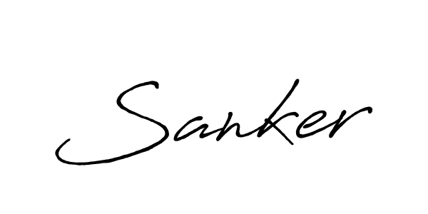 How to make Sanker name signature. Use Antro_Vectra_Bolder style for creating short signs online. This is the latest handwritten sign. Sanker signature style 7 images and pictures png