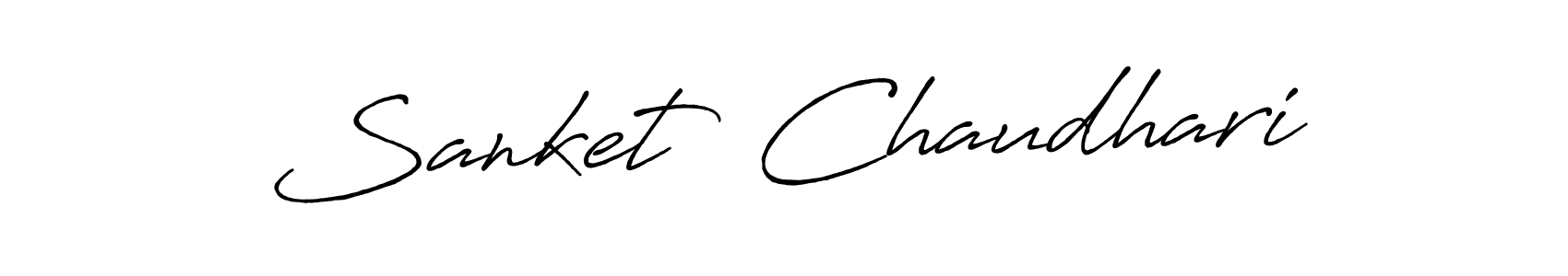 Design your own signature with our free online signature maker. With this signature software, you can create a handwritten (Antro_Vectra_Bolder) signature for name Sanket  Chaudhari. Sanket  Chaudhari signature style 7 images and pictures png