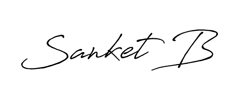 if you are searching for the best signature style for your name Sanket B. so please give up your signature search. here we have designed multiple signature styles  using Antro_Vectra_Bolder. Sanket B signature style 7 images and pictures png