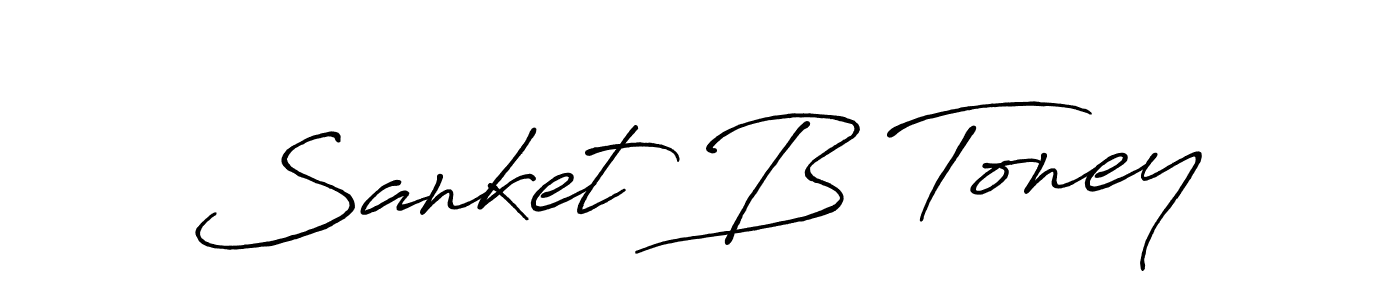 This is the best signature style for the Sanket B Toney name. Also you like these signature font (Antro_Vectra_Bolder). Mix name signature. Sanket B Toney signature style 7 images and pictures png