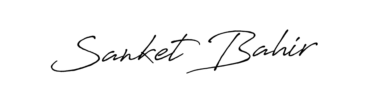 You should practise on your own different ways (Antro_Vectra_Bolder) to write your name (Sanket Bahir) in signature. don't let someone else do it for you. Sanket Bahir signature style 7 images and pictures png