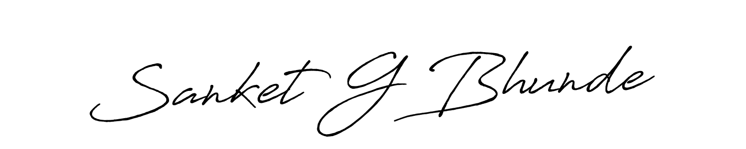 Make a beautiful signature design for name Sanket G Bhunde. Use this online signature maker to create a handwritten signature for free. Sanket G Bhunde signature style 7 images and pictures png