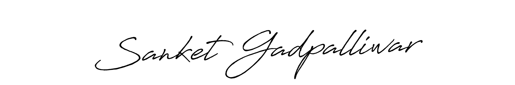 Antro_Vectra_Bolder is a professional signature style that is perfect for those who want to add a touch of class to their signature. It is also a great choice for those who want to make their signature more unique. Get Sanket Gadpalliwar name to fancy signature for free. Sanket Gadpalliwar signature style 7 images and pictures png