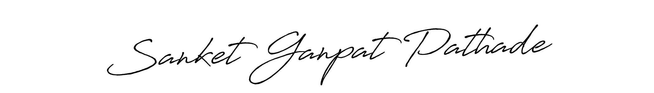 Similarly Antro_Vectra_Bolder is the best handwritten signature design. Signature creator online .You can use it as an online autograph creator for name Sanket Ganpat Pathade. Sanket Ganpat Pathade signature style 7 images and pictures png