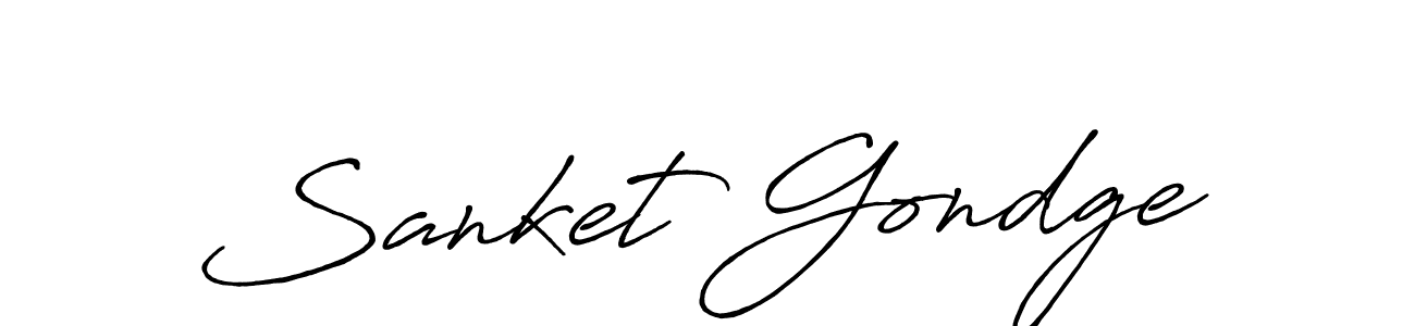 The best way (Antro_Vectra_Bolder) to make a short signature is to pick only two or three words in your name. The name Sanket Gondge include a total of six letters. For converting this name. Sanket Gondge signature style 7 images and pictures png