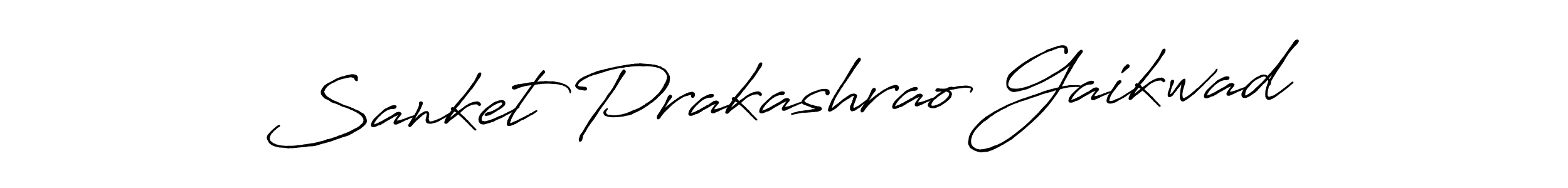 Create a beautiful signature design for name Sanket Prakashrao Gaikwad. With this signature (Antro_Vectra_Bolder) fonts, you can make a handwritten signature for free. Sanket Prakashrao Gaikwad signature style 7 images and pictures png