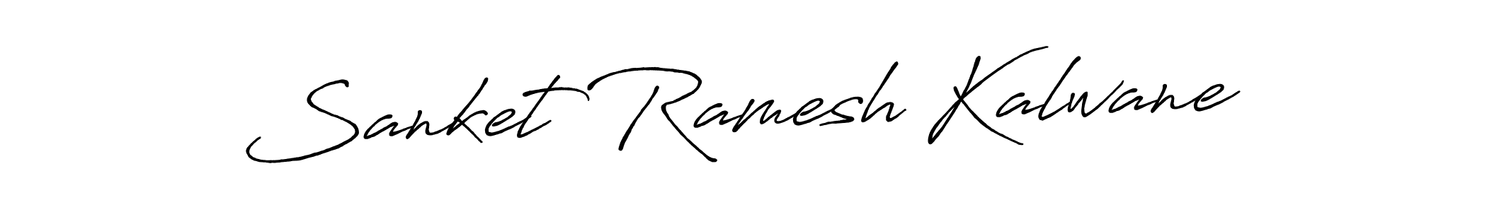 How to make Sanket Ramesh Kalwane name signature. Use Antro_Vectra_Bolder style for creating short signs online. This is the latest handwritten sign. Sanket Ramesh Kalwane signature style 7 images and pictures png