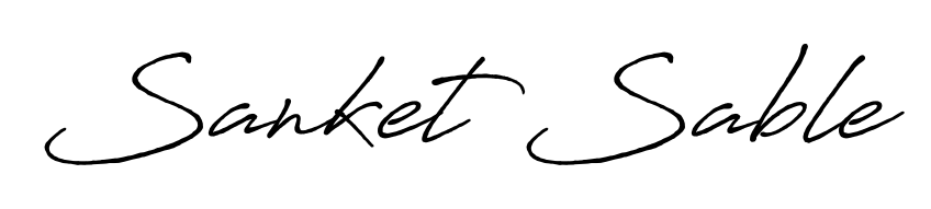 Get inspired by this graceful Antro_Vectra_Bolder signature style for name Sanket Sable. Smooth loops and balanced proportions for everyday use. Sanket Sable signature style 7 images and pictures png