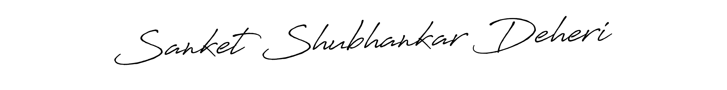 Use a signature maker to create a handwritten signature online. With this signature software, you can design (Antro_Vectra_Bolder) your own signature for name Sanket Shubhankar Deheri. Sanket Shubhankar Deheri signature style 7 images and pictures png
