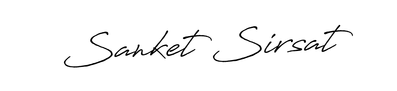 You can use this online signature creator to create a handwritten signature for the name Sanket Sirsat. This is the best online autograph maker. Sanket Sirsat signature style 7 images and pictures png