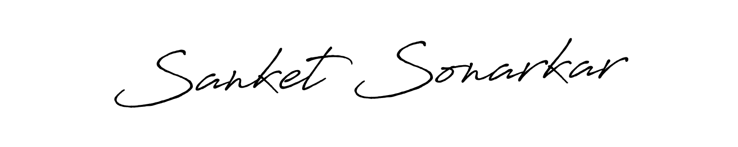 Use a signature maker to create a handwritten signature online. With this signature software, you can design (Antro_Vectra_Bolder) your own signature for name Sanket Sonarkar. Sanket Sonarkar signature style 7 images and pictures png
