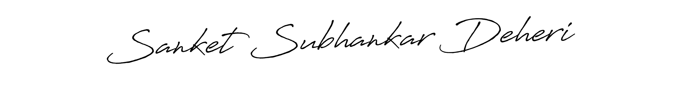 Make a beautiful signature design for name Sanket Subhankar Deheri. With this signature (Antro_Vectra_Bolder) style, you can create a handwritten signature for free. Sanket Subhankar Deheri signature style 7 images and pictures png