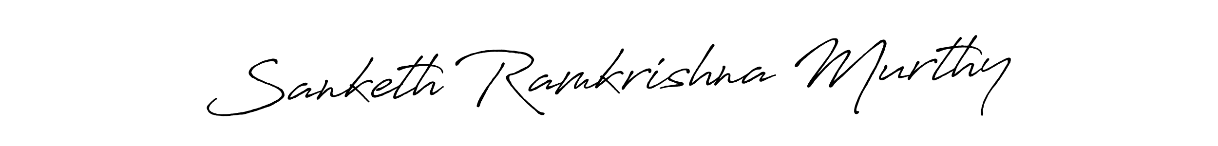 Antro_Vectra_Bolder is a professional signature style that is perfect for those who want to add a touch of class to their signature. It is also a great choice for those who want to make their signature more unique. Get Sanketh Ramkrishna Murthy name to fancy signature for free. Sanketh Ramkrishna Murthy signature style 7 images and pictures png