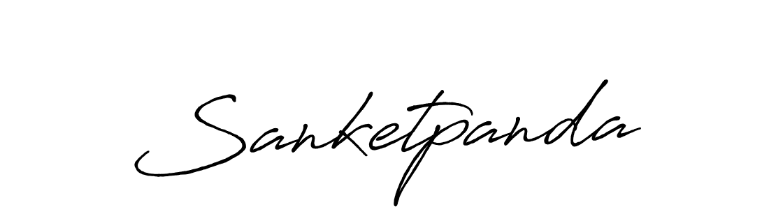 Also we have Sanketpanda name is the best signature style. Create professional handwritten signature collection using Antro_Vectra_Bolder autograph style. Sanketpanda signature style 7 images and pictures png