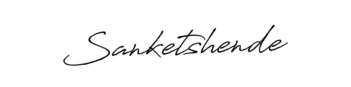 Make a beautiful signature design for name Sanketshende. Use this online signature maker to create a handwritten signature for free. Sanketshende signature style 7 images and pictures png